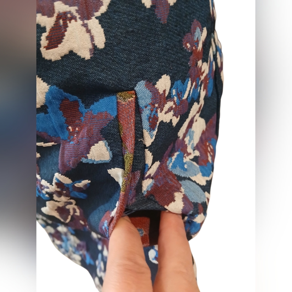Maeve Floral Patchwork Blue Pink Mini Skirt Woman… - image 3